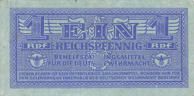 1 Reichspfennig ro.501  Wehrmacht